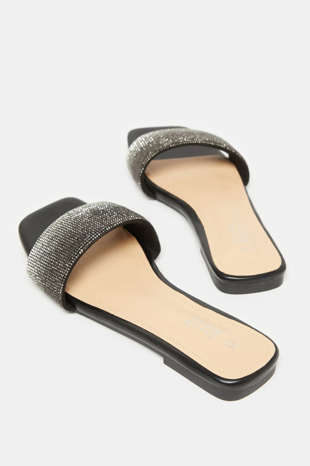 Women Black Embellished Mule sold by Redtag product image thumbnail 4