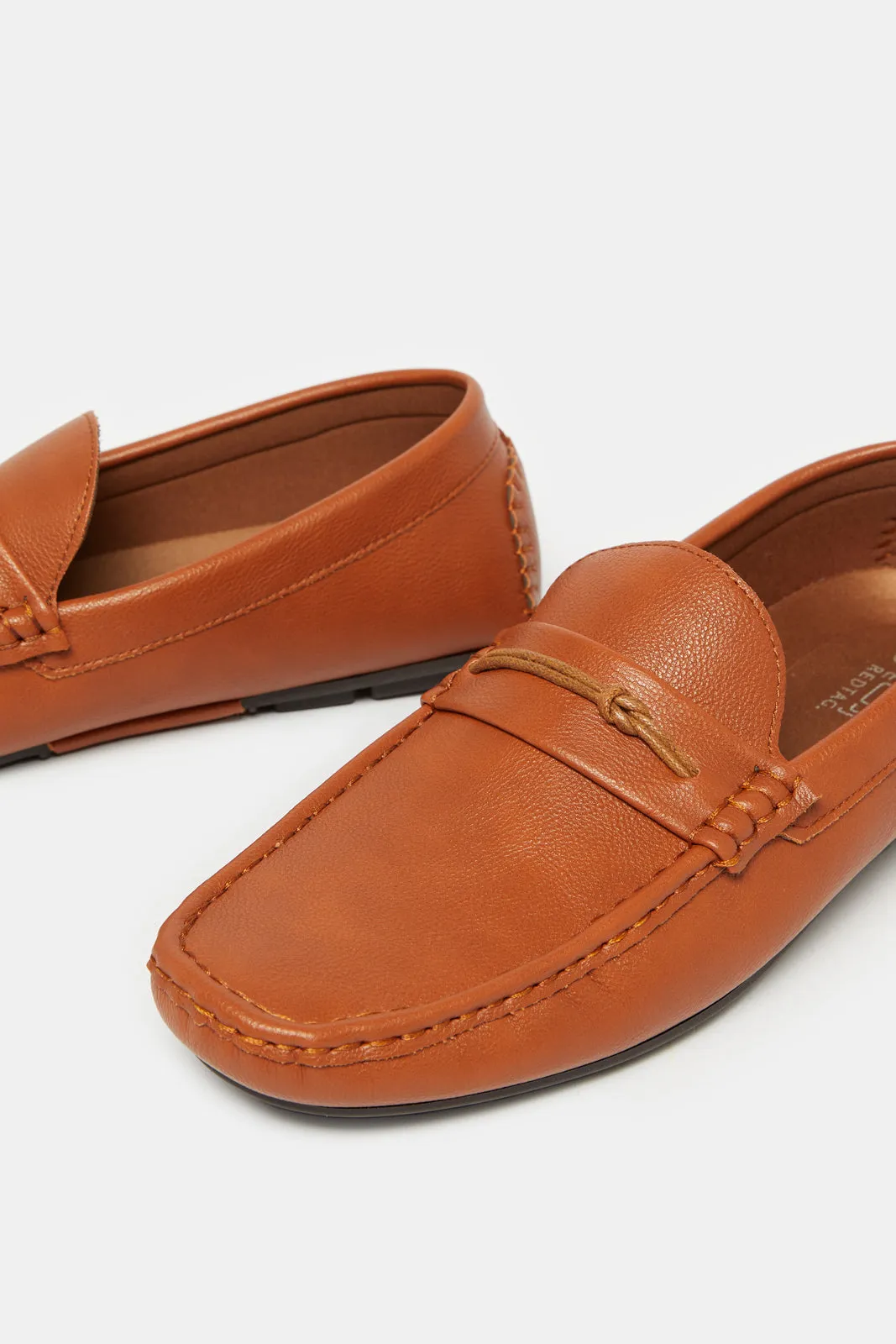 Men Brown Textured Loafer sold by Redtag product image thumbnail 3