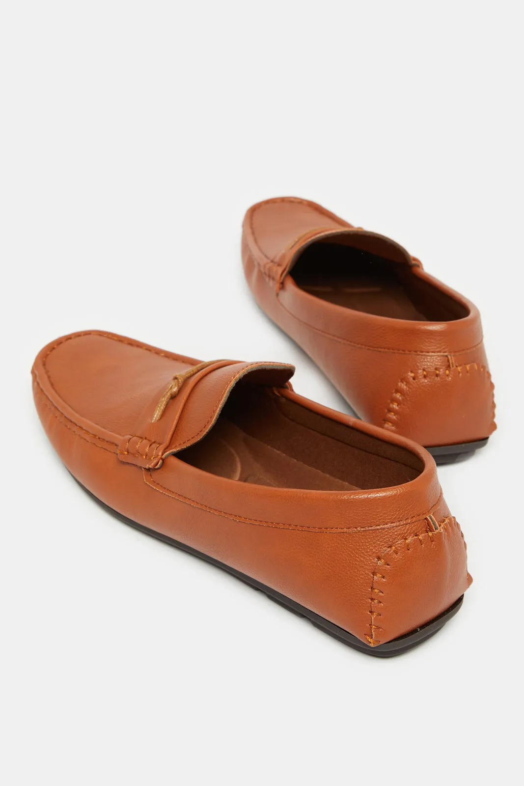 Men Brown Textured Loafer sold by Redtag product image thumbnail 4