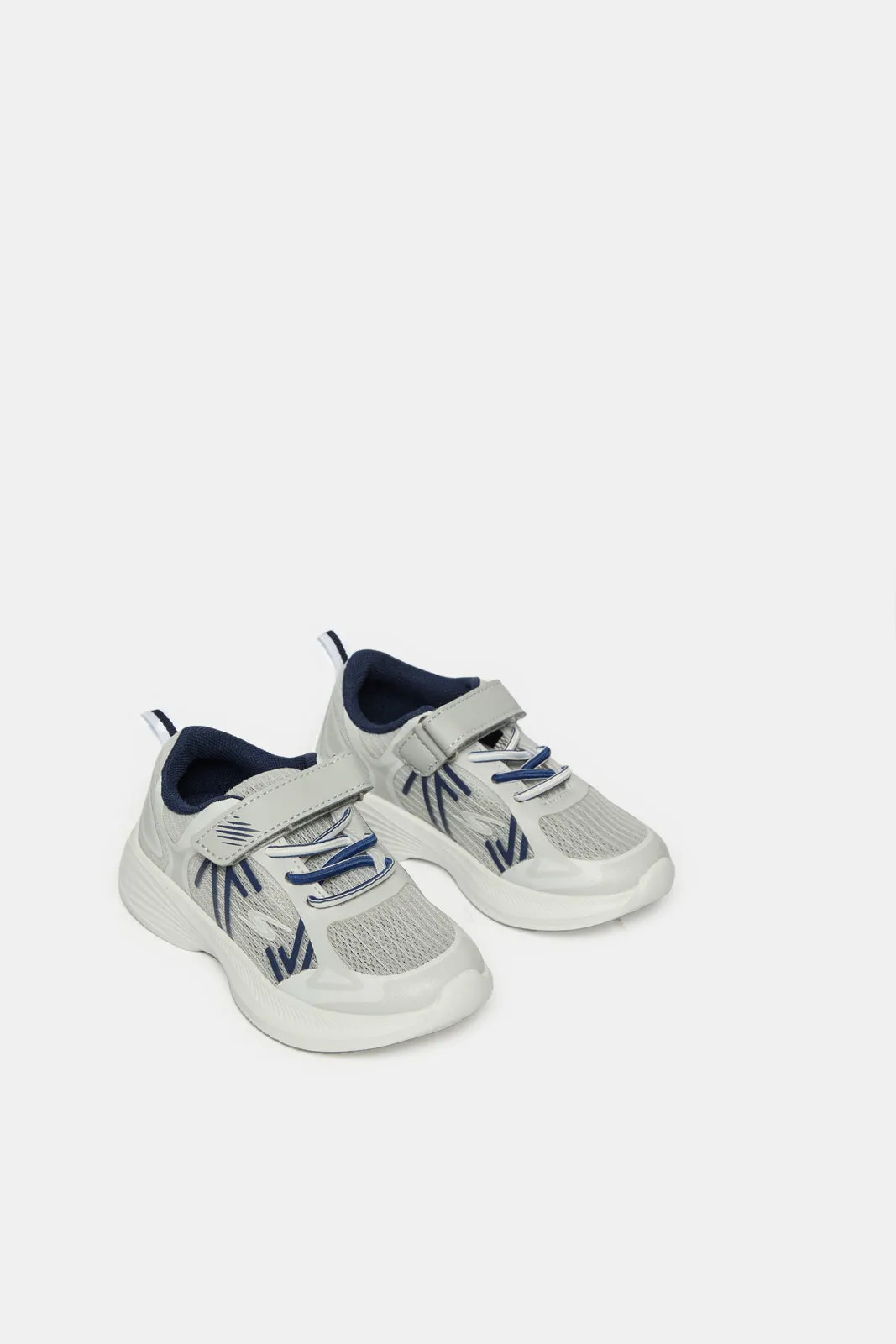 Boys White Mesh Trainer sold by Redtag product image thumbnail 2