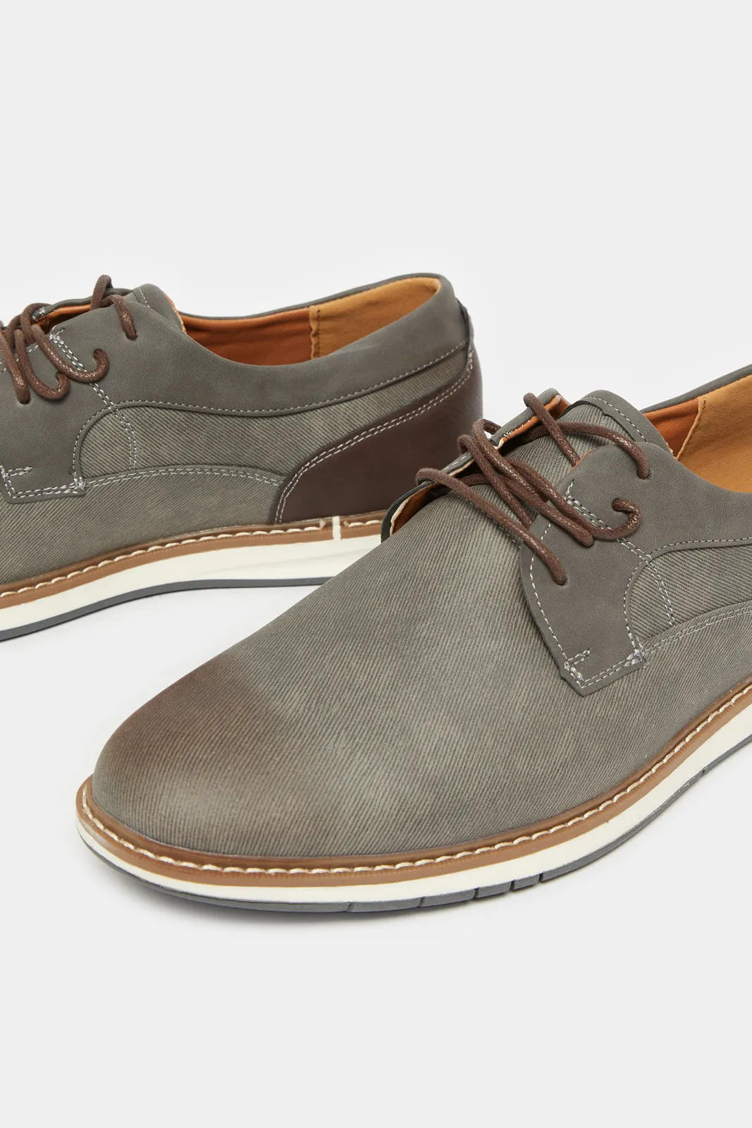 Men Charcoal Casual Sneakers sold by Redtag product image thumbnail 3