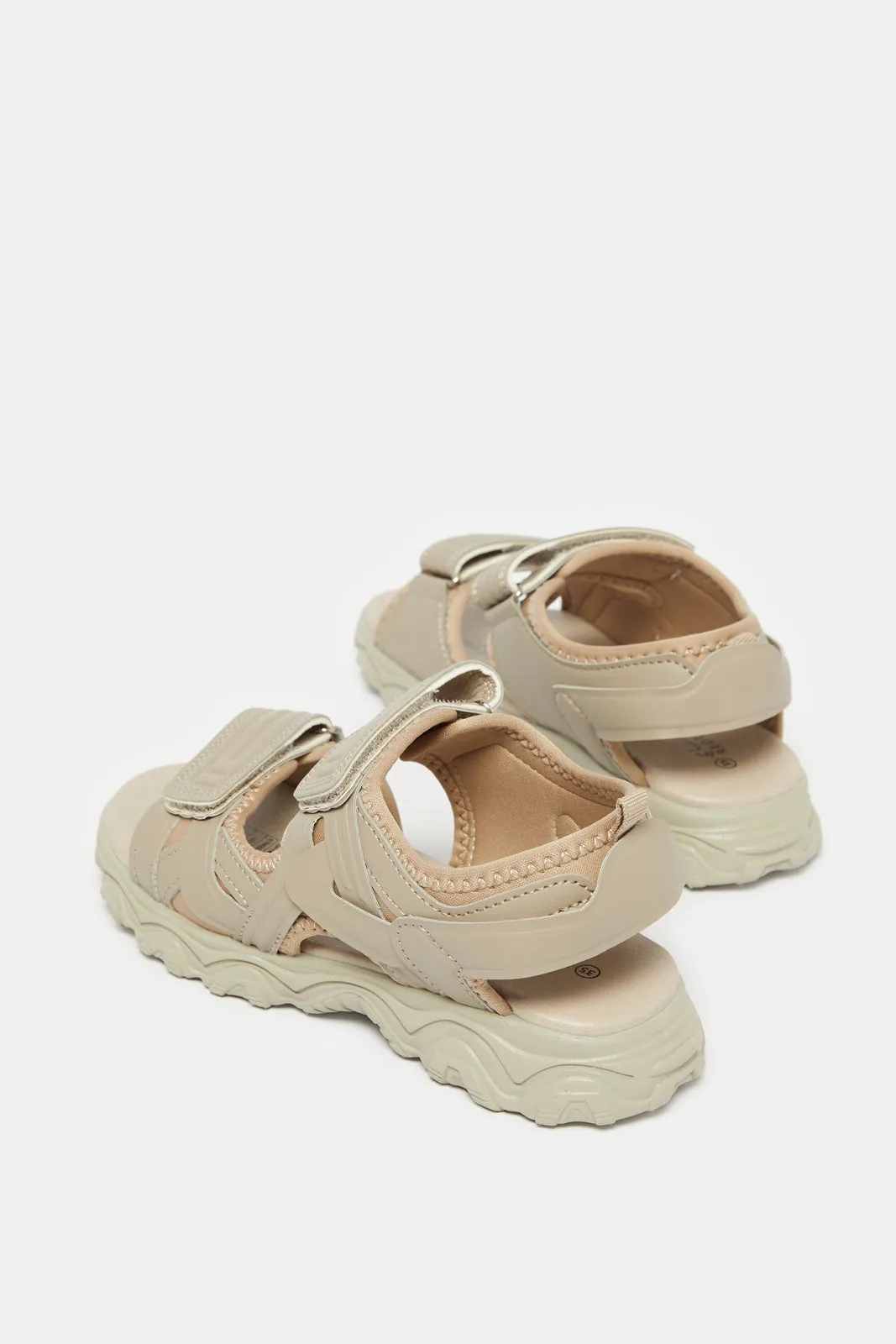 Senior Boys Beige Trekker Sandals sold by Redtag product image thumbnail 4