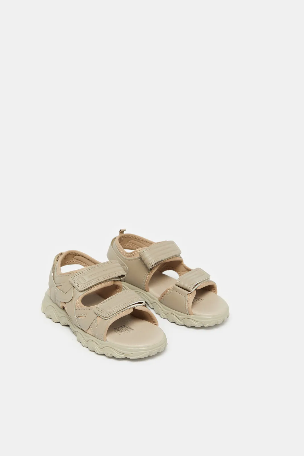 Senior Boys Beige Trekker Sandals sold by Redtag product image thumbnail 2