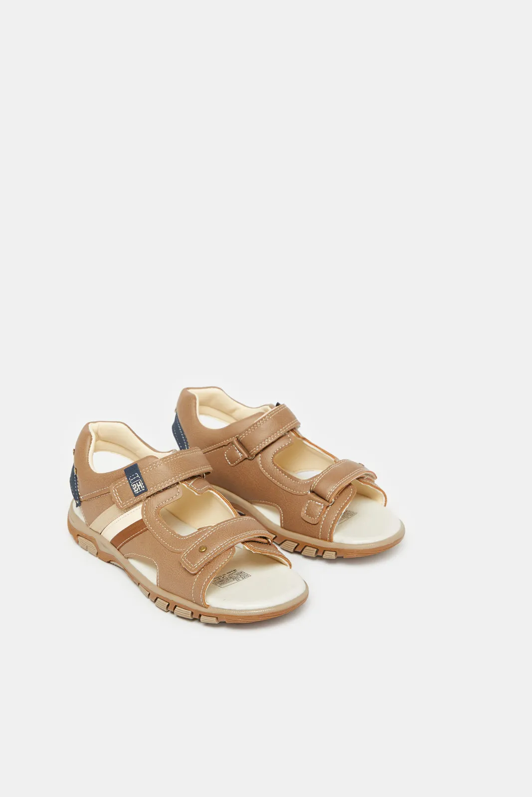 Senior Boys Brown Sporty Sandals sold by Redtag product image thumbnail 2