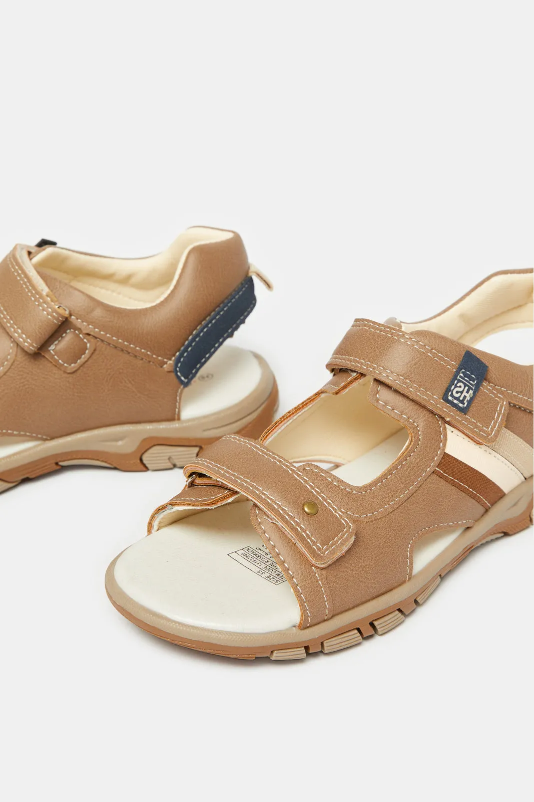 Senior Boys Brown Sporty Sandals sold by Redtag product image thumbnail 3