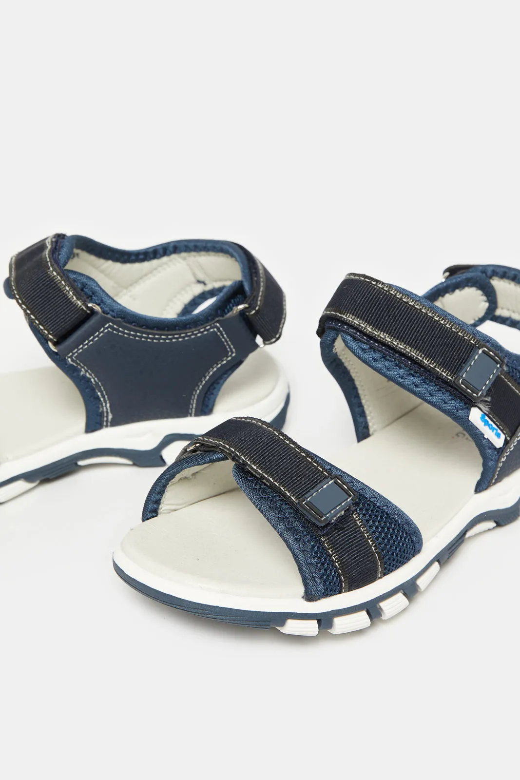 Senior Boys Navy Sporty Sandals sold by Redtag product image thumbnail 3