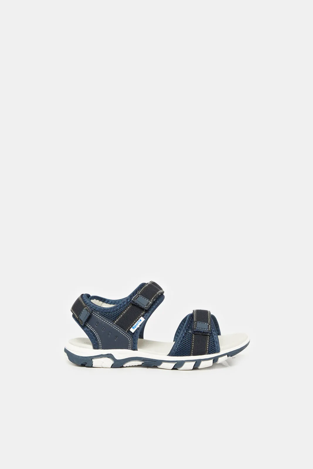 Senior Boys Navy Sporty Sandals sold by Redtag