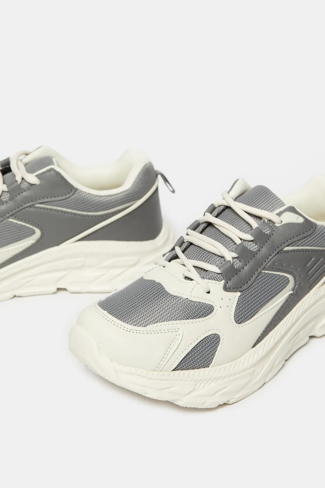 Senior Boys Grey Material Block Chunky sold by Redtag product image thumbnail 3