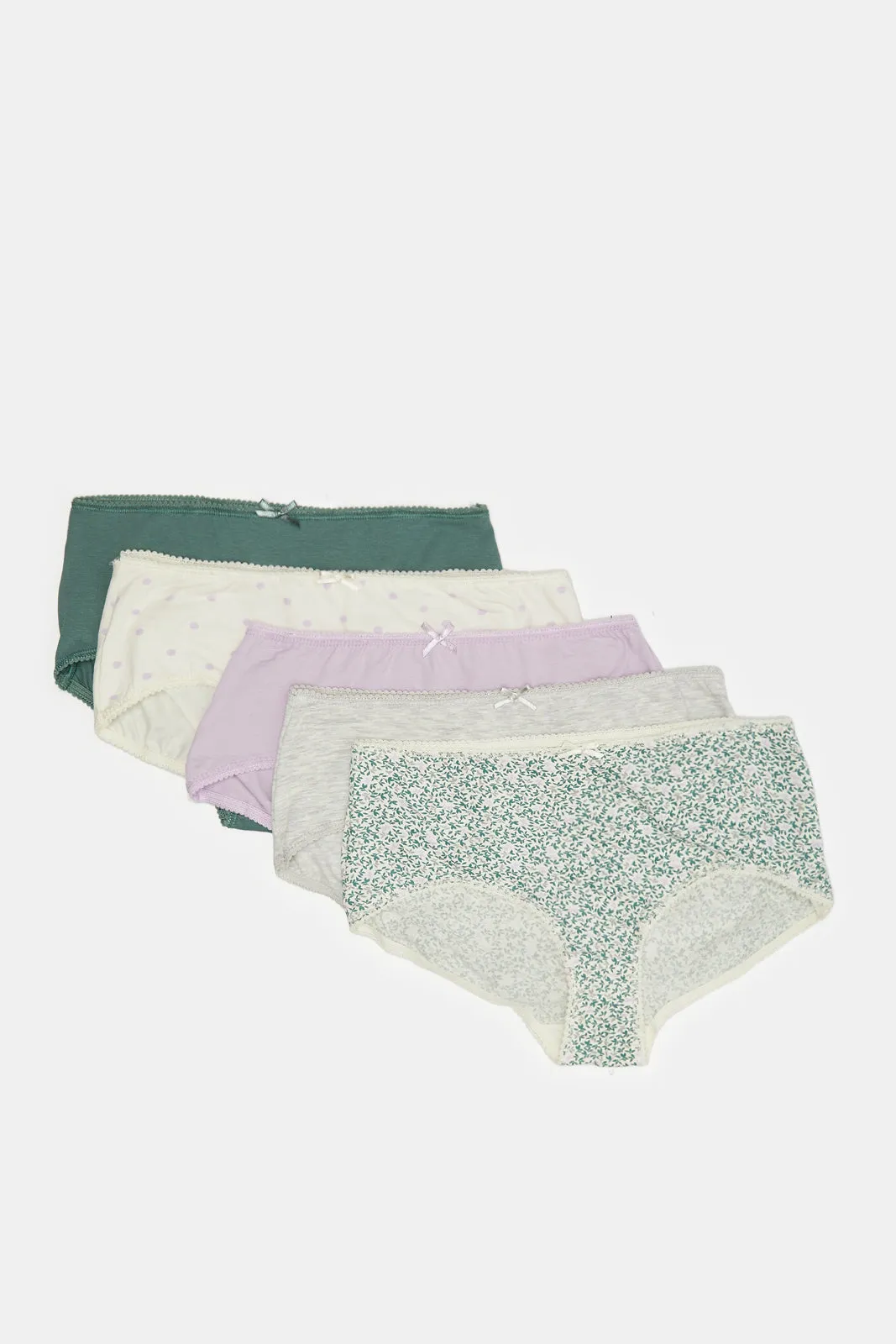 Women Assorted Print Boyleg Brief Set (Pack of 5) sold by Redtag product image thumbnail 4