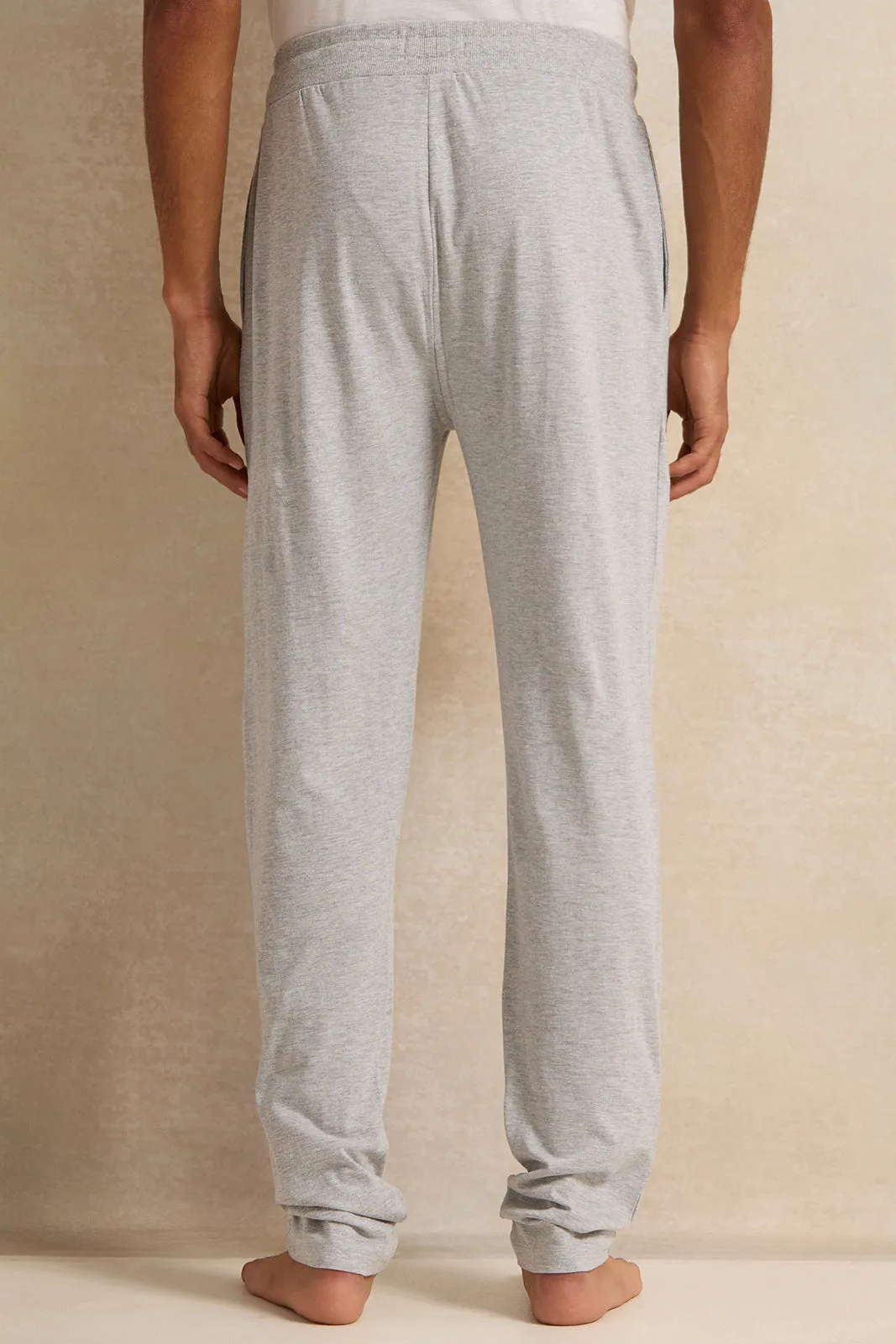 Men Grey Cuffed Pyjama Bottom sold by Redtag product image thumbnail 3
