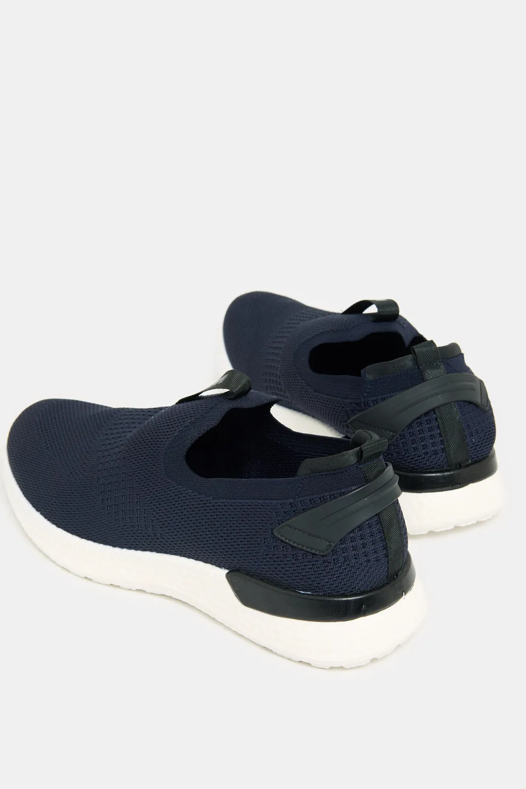 Men Navy Knitted Slip-On Sneakers sold by Redtag product image thumbnail 4