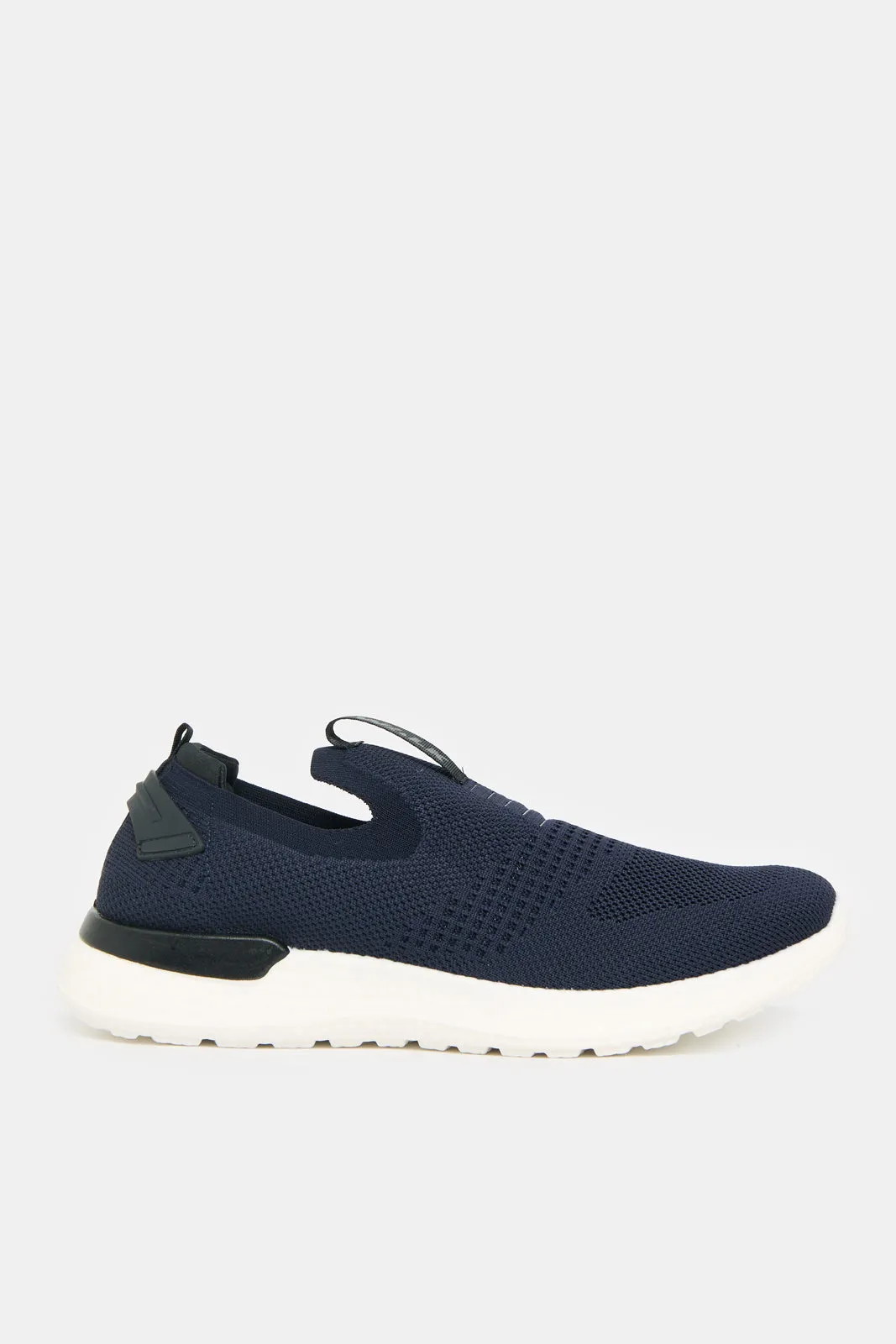 Men Navy Knitted Slip-On Sneakers sold by Redtag