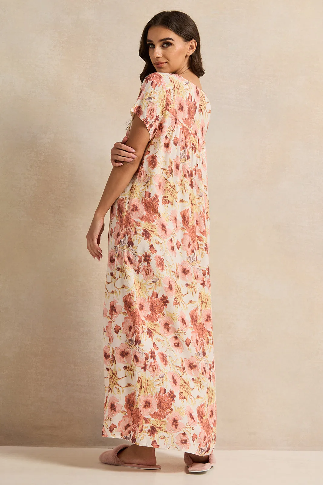 Women Assorted Floral Printed Nightgown sold by Redtag product image thumbnail 3