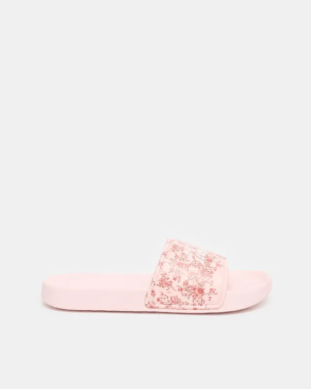Women Pink Printed Slide sold by Redtag