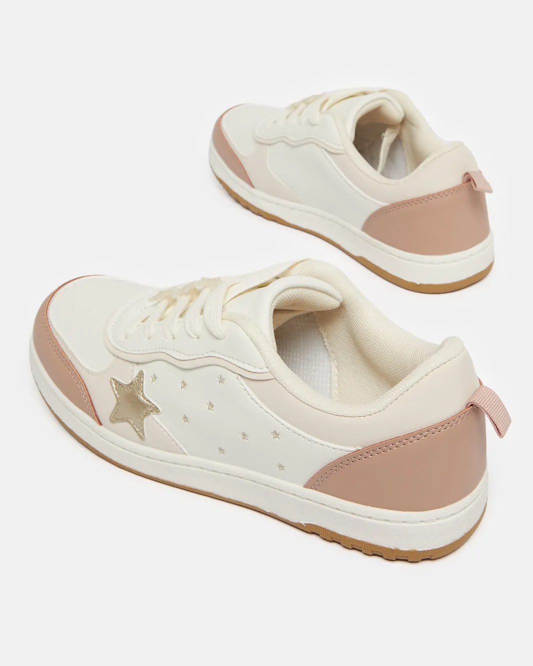 Senior Girls Beige Embellished Sneaker sold by Redtag product image thumbnail 4