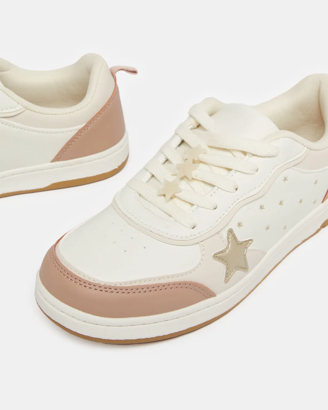 Senior Girls Beige Embellished Sneaker sold by Redtag product image thumbnail 3