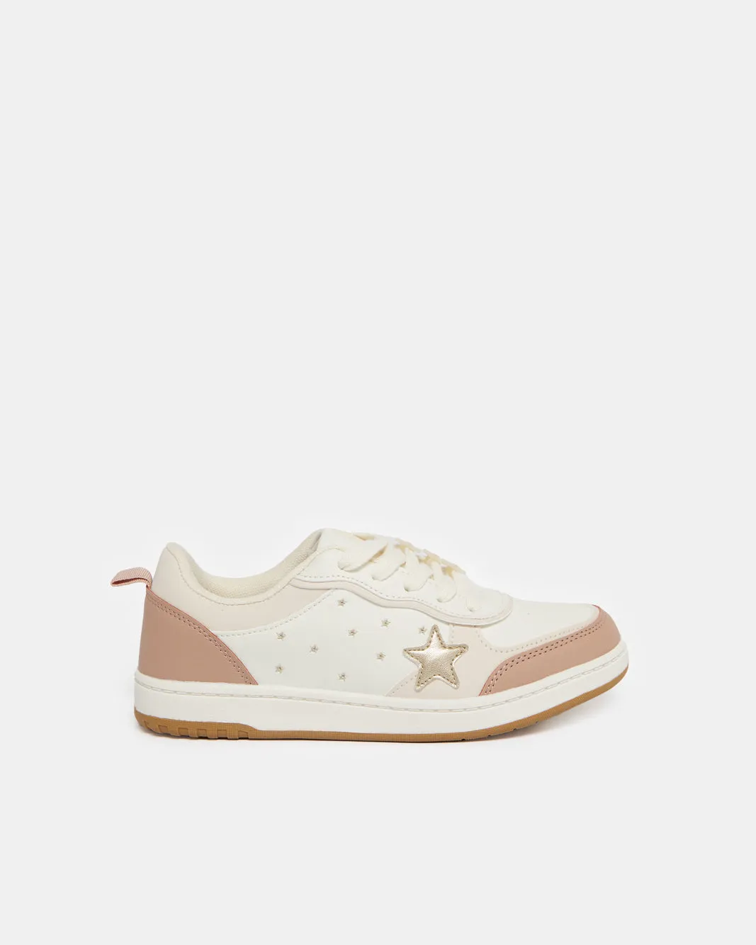 Senior Girls Beige Embellished Sneaker sold by Redtag