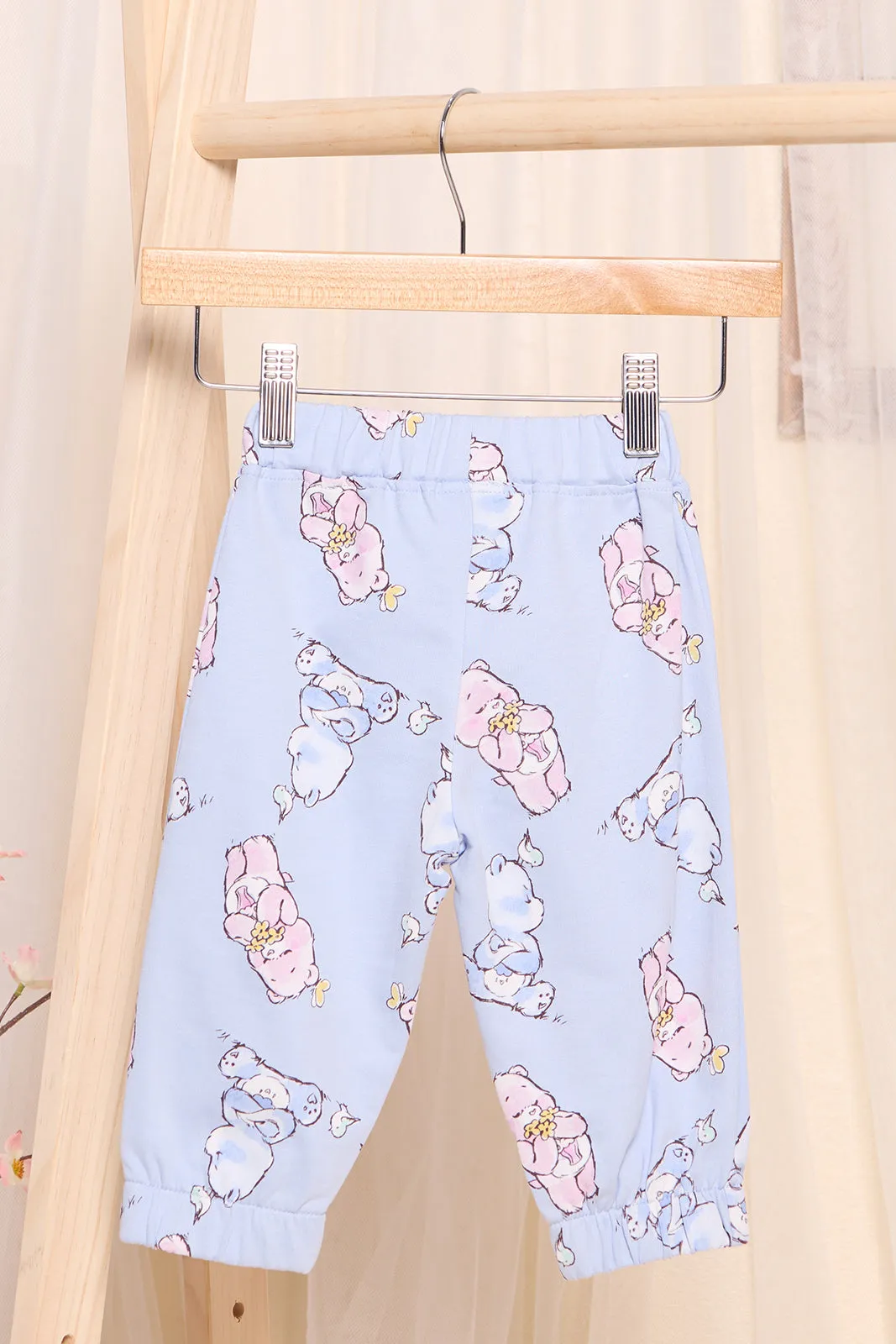 Infant Girls Blue Printed Jogger Pants sold by Redtag product image thumbnail 4