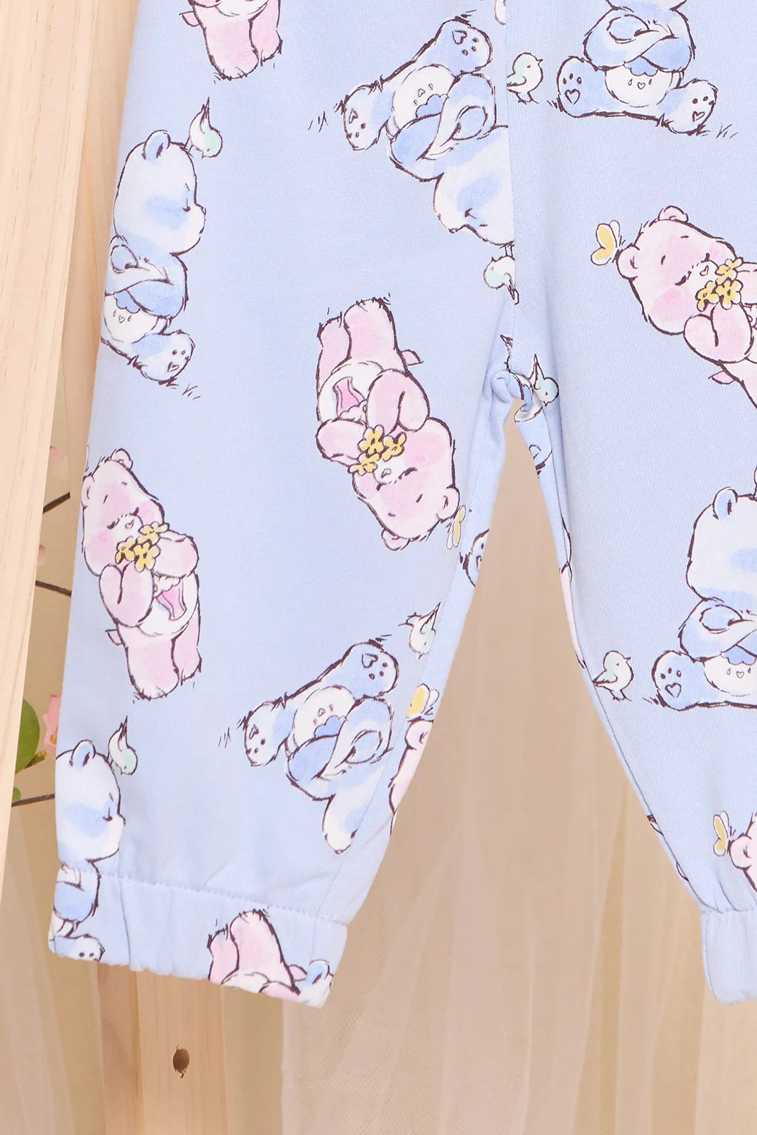 Infant Girls Blue Printed Jogger Pants sold by Redtag product image thumbnail 3