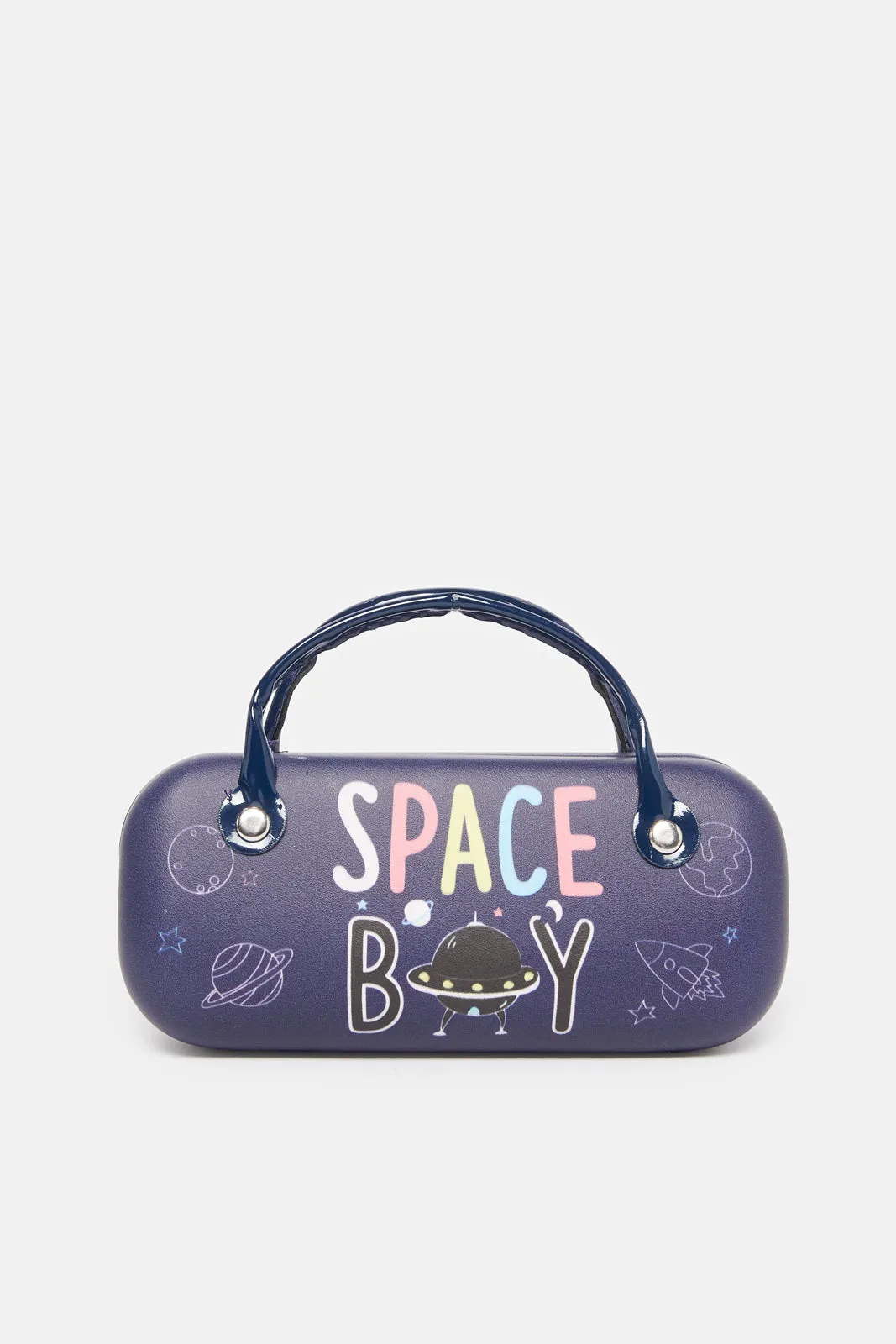 Boys Navy Wayfarer Sunglasses With Printed Case sold by Redtag product image thumbnail 4