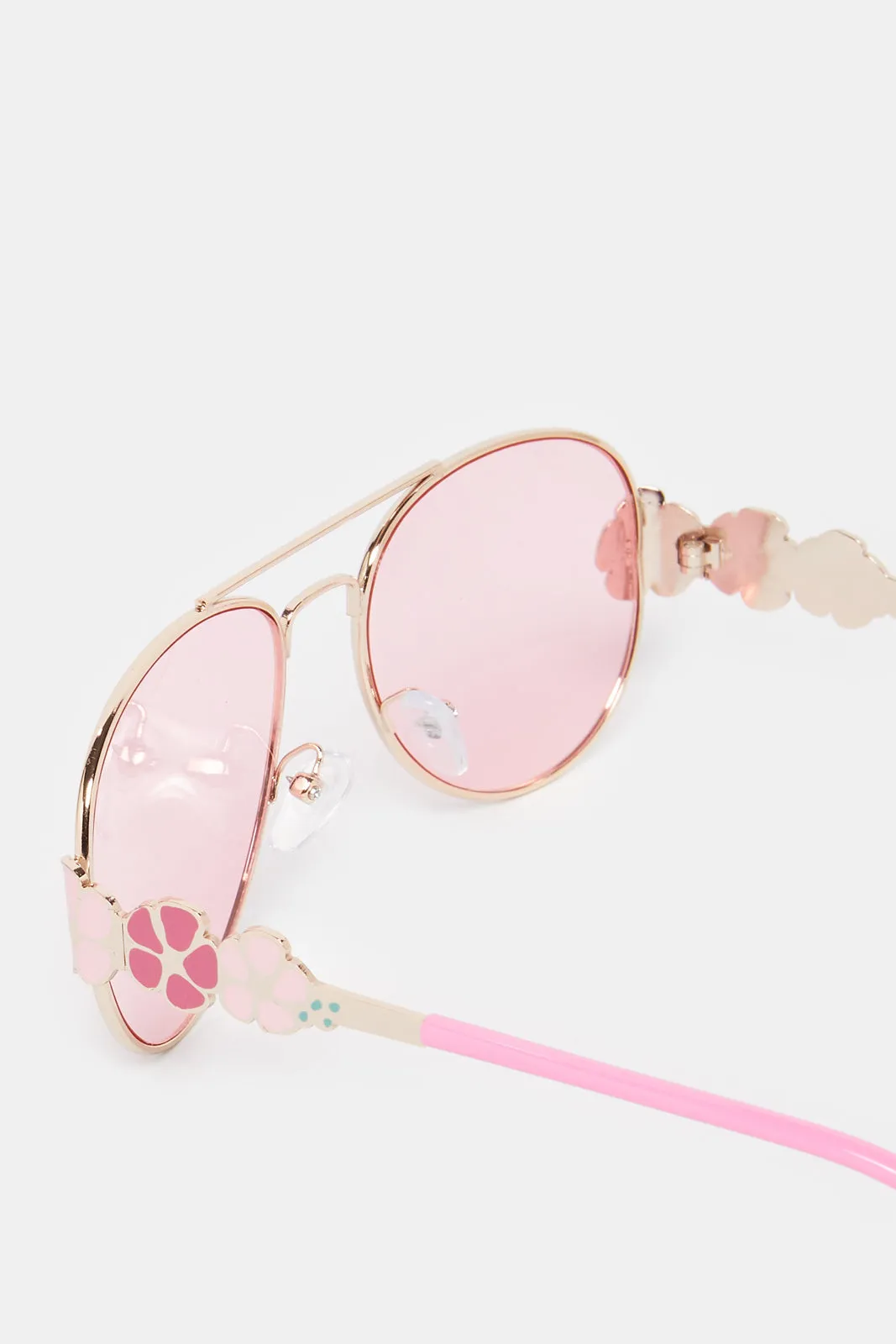 Girls Pink And Gold Aviator Sunglasses sold by Redtag product image thumbnail 2