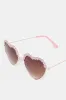 Girls Pink Heart Embellished Sunglasses sold by Redtag