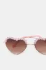 Girls Pink Heart Embellished Sunglasses sold by Redtag