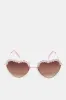 Girls Pink Heart Embellished Sunglasses sold by Redtag