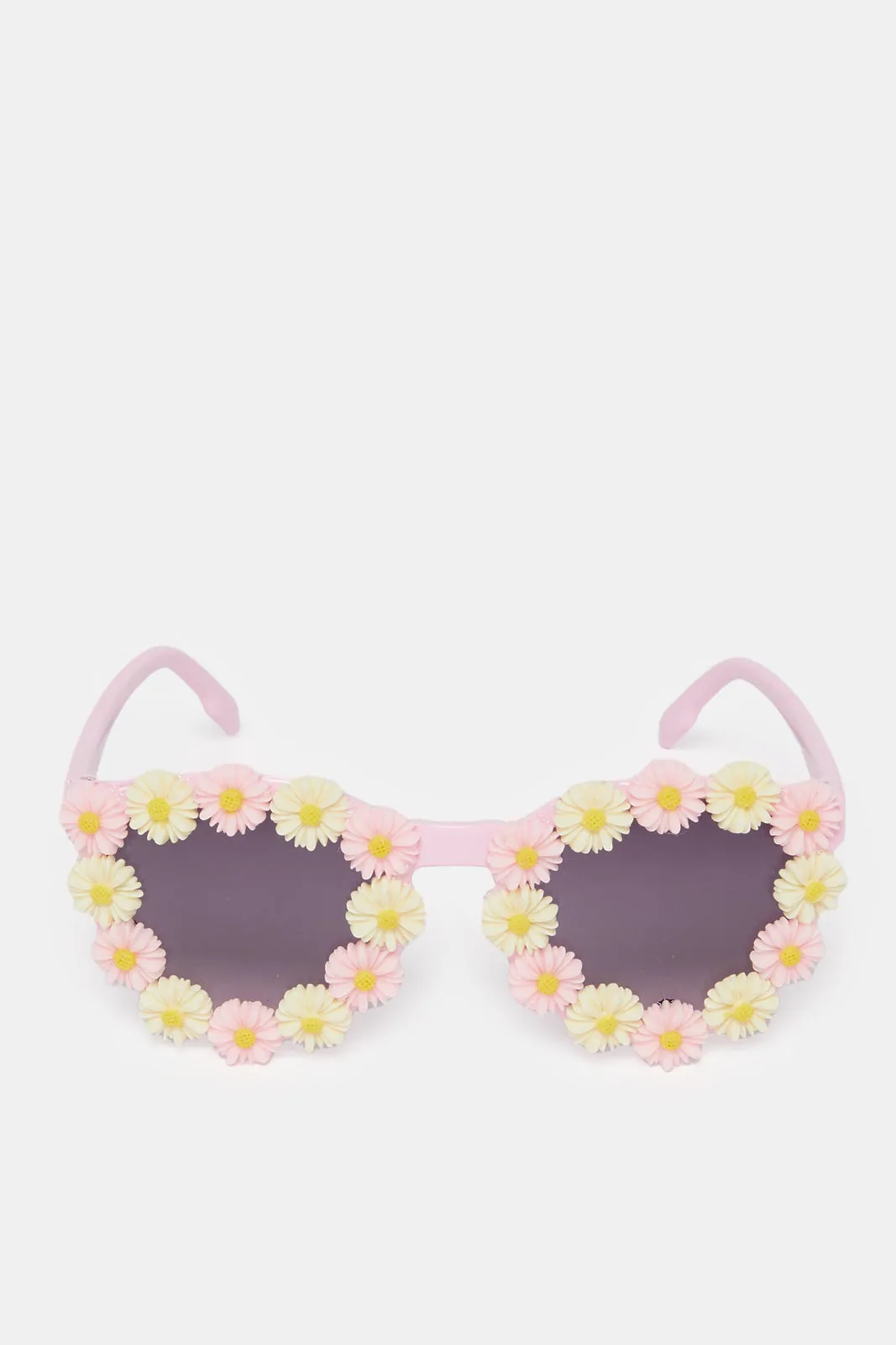 Girls Pink Wayfarer Floral Sunglasses sold by Redtag