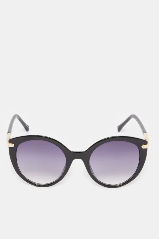 Women Black Round Sunglasses sold by Redtag