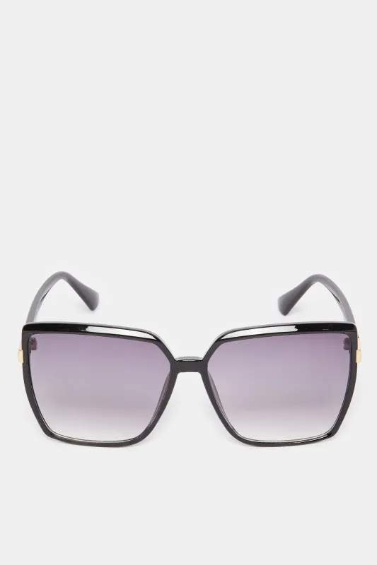 Women Black Oversize Sunglasses sold by Redtag