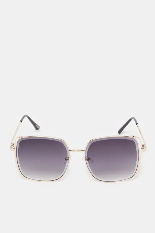 Women Black Oversize Sunglasses sold by Redtag