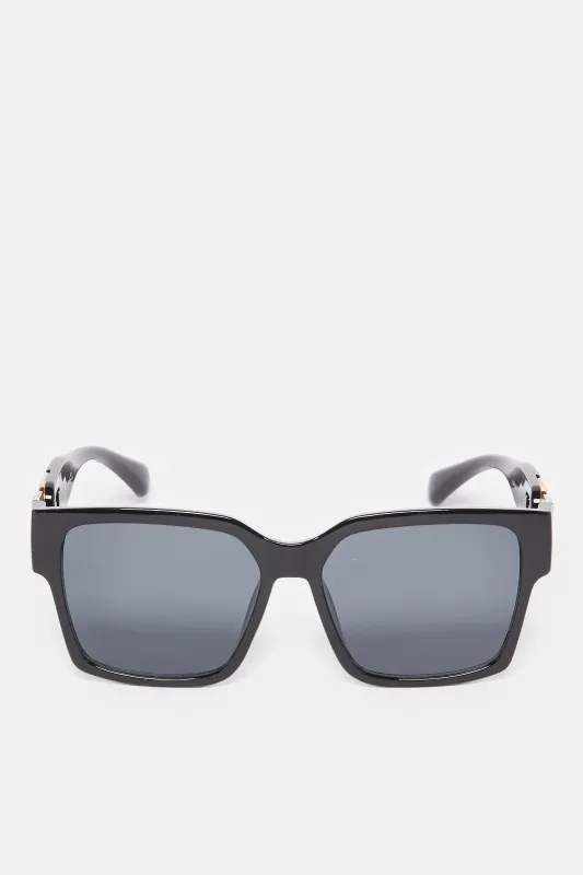 Women Black Oversize Sunglasses sold by Redtag