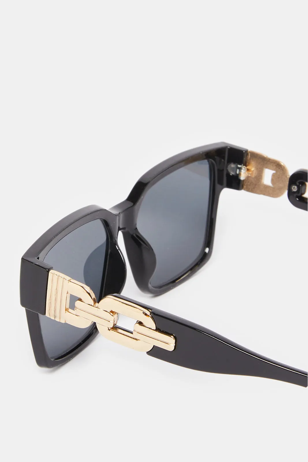 Women Black Oversize Sunglasses sold by Redtag product image thumbnail 2