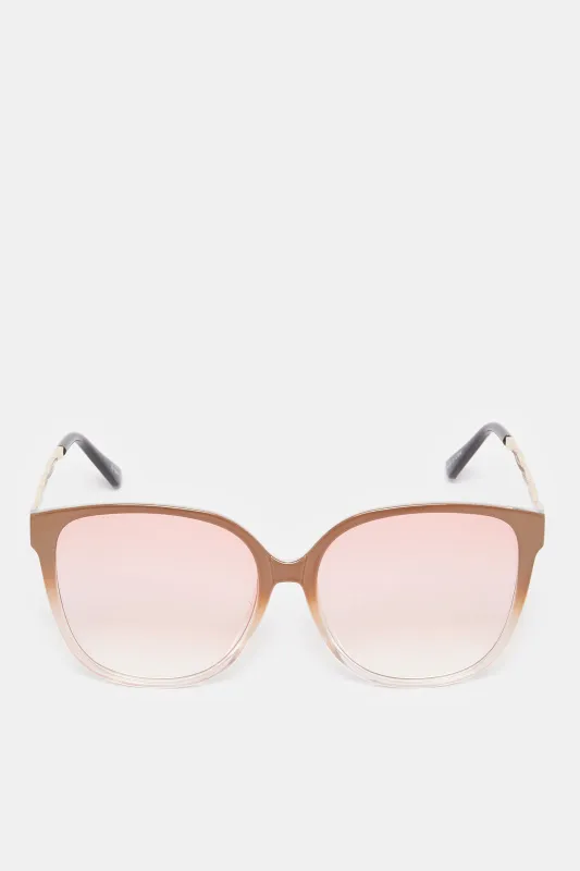 Women Pink Oversize Sunglasses sold by Redtag