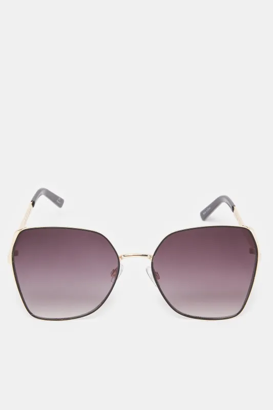 Women Brown Oversize Sunglasses sold by Redtag