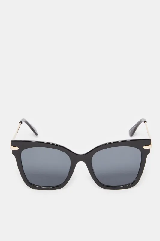 Women Black Oversize Sunglasses sold by Redtag