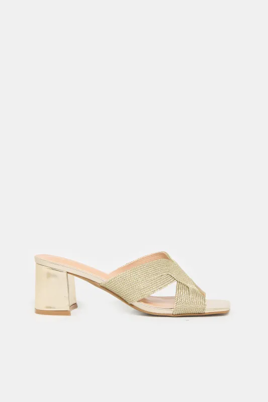 Women Gold Rope Detail Mule sold by Redtag