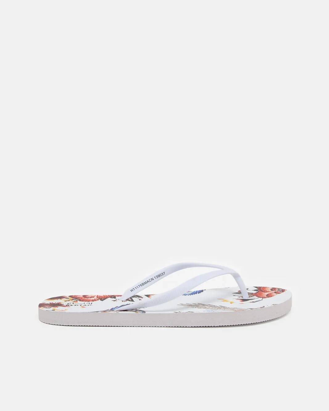 Women Green Floral Flip Flop sold by Redtag