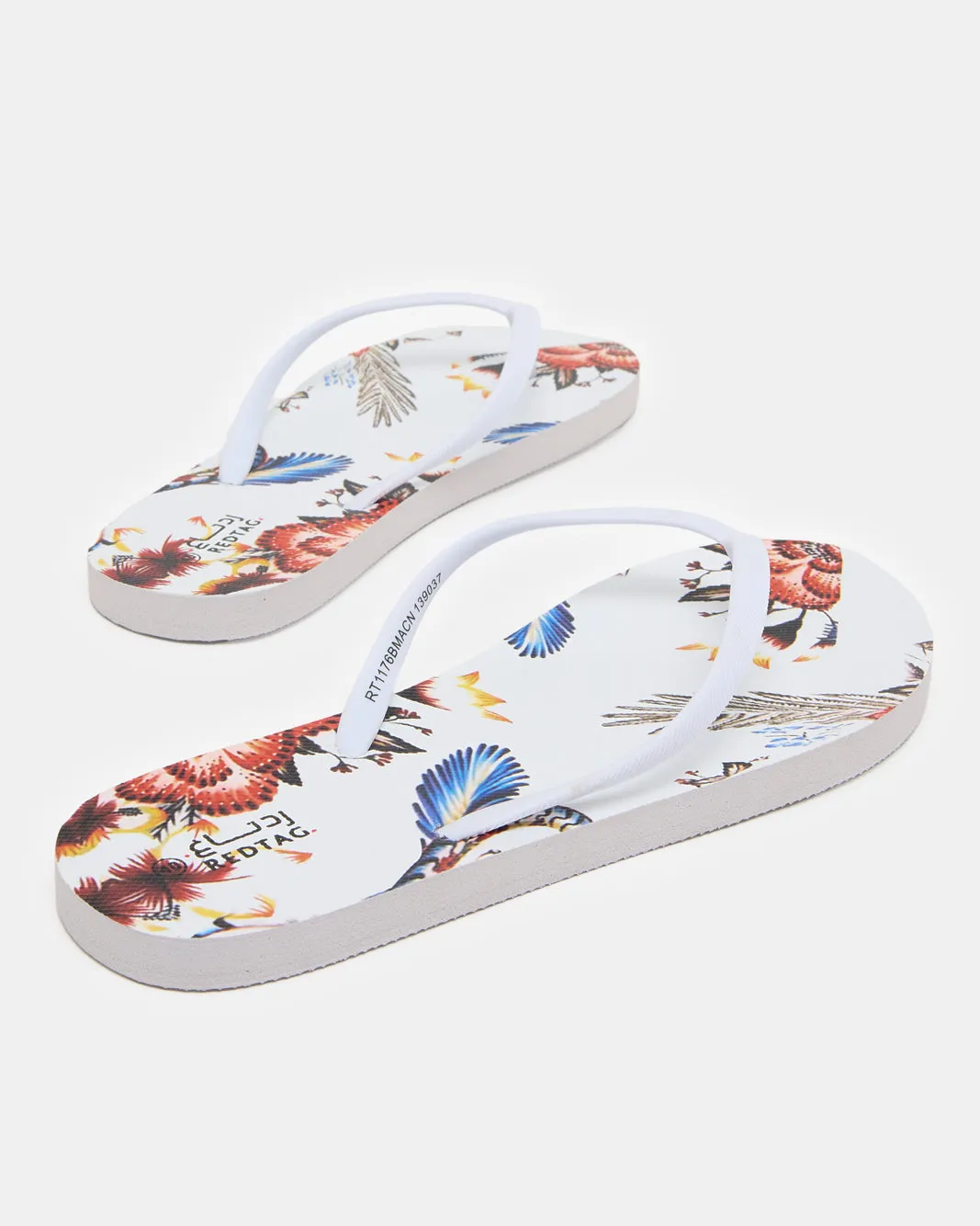 Women Green Floral Flip Flop sold by Redtag product image thumbnail 4