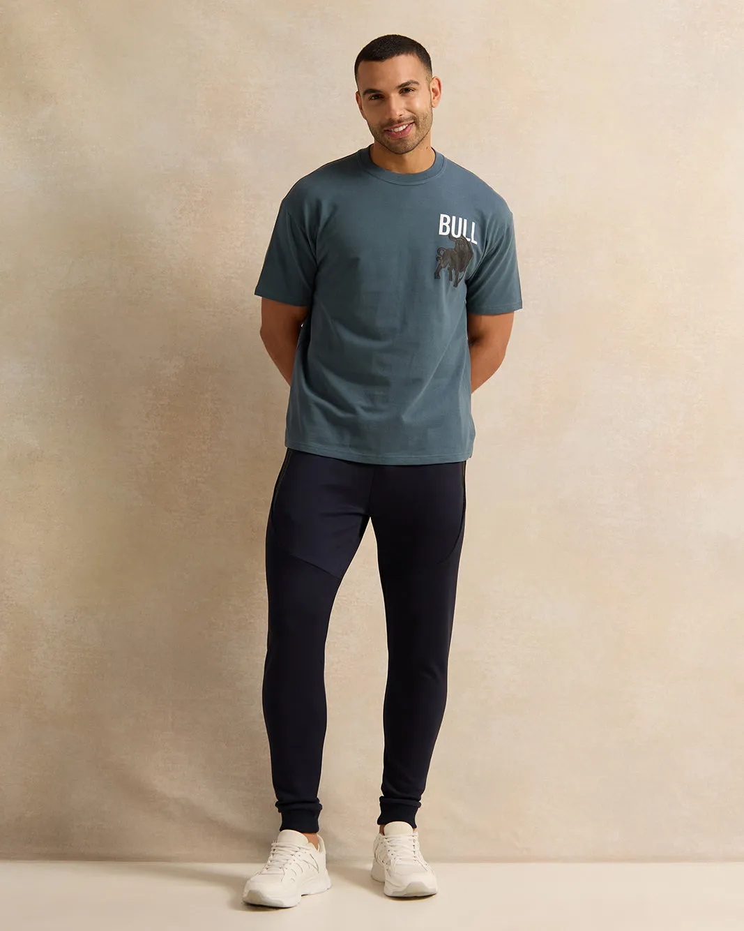 Men Blue Printed T-Shirt sold by Redtag product image thumbnail 2