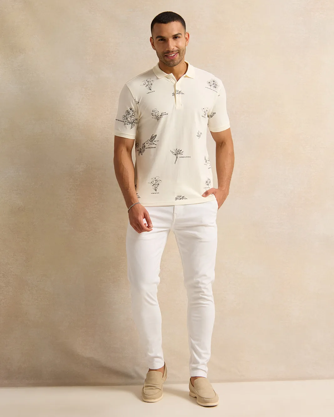 Men White Chino Trousers sold by Redtag product image thumbnail 2