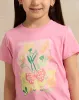 Girls Pink Placement Print T-Shirt sold by Redtag
