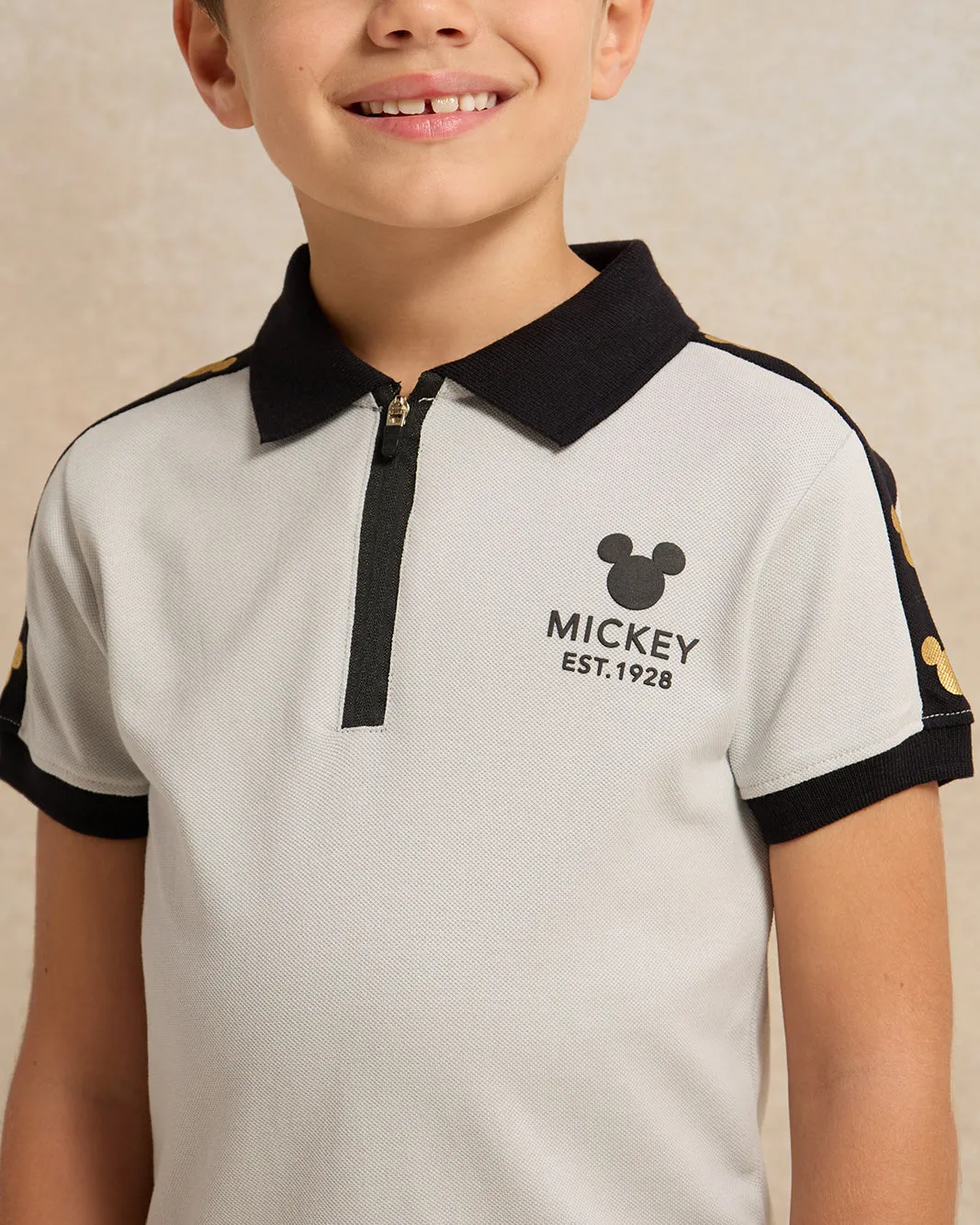 Boys White Printed Polo Shirt sold by Redtag product image thumbnail 4