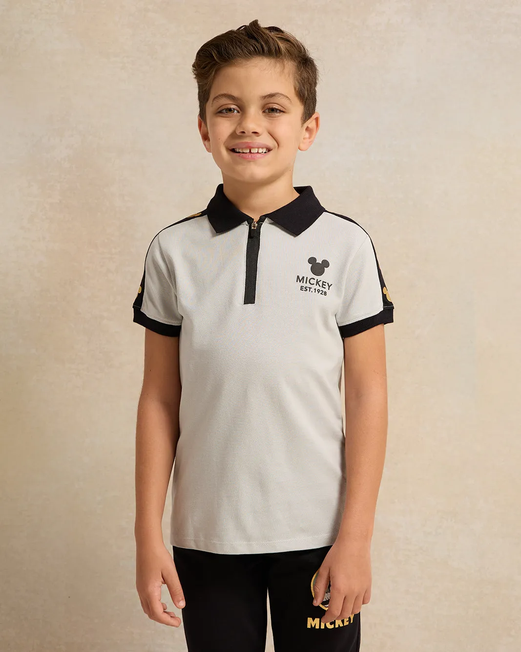 Boys White Printed Polo Shirt sold by Redtag