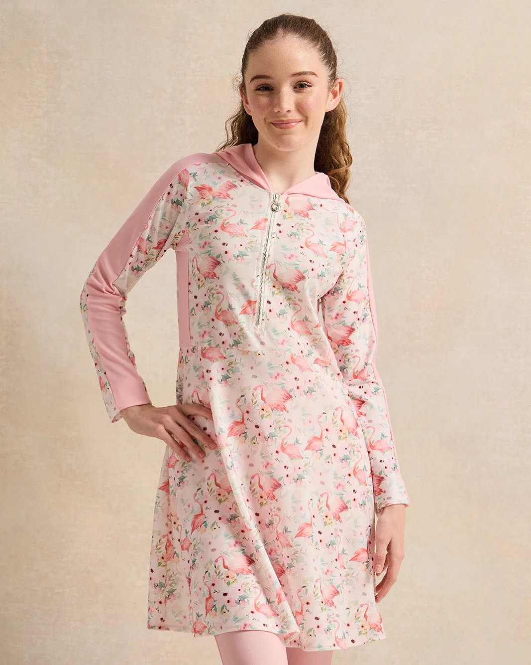 Senior Girls Pink Printed Swimsuit Set (2 Piece) sold by Redtag product image thumbnail 2