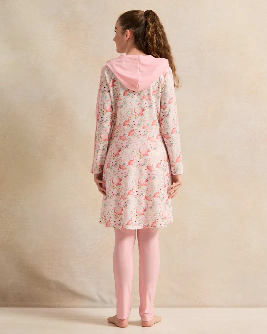 Senior Girls Pink Printed Swimsuit Set (2 Piece) sold by Redtag product image thumbnail 4