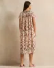 Women Pink Round Lace Nightgown sold by Redtag