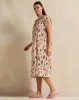 Women Pink Round Lace Nightgown sold by Redtag