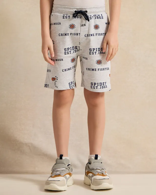 Boys Grey Spiderman Print Active Shorts sold by Redtag
